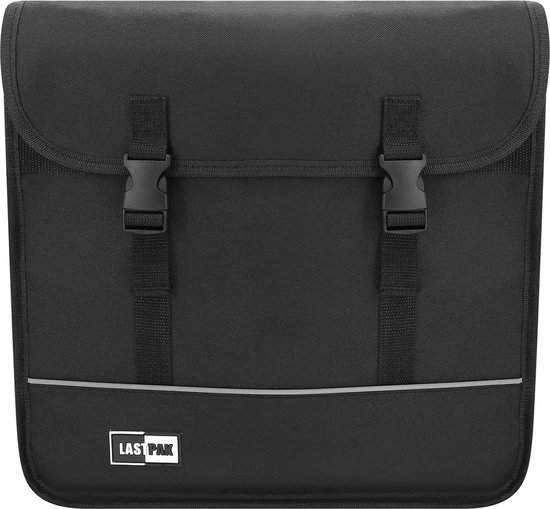 Lastpak Dubbele fietstas - waterafstotend canvas - 35 liter - zwart van Lastpak