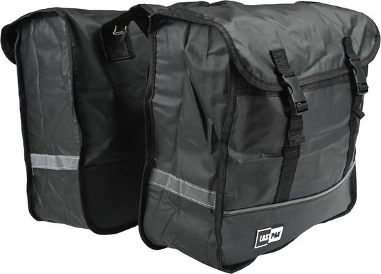 Lastpak Fietstas Dubbel - 35 liter - Bisonyl - Mat Zwart van Lastpak