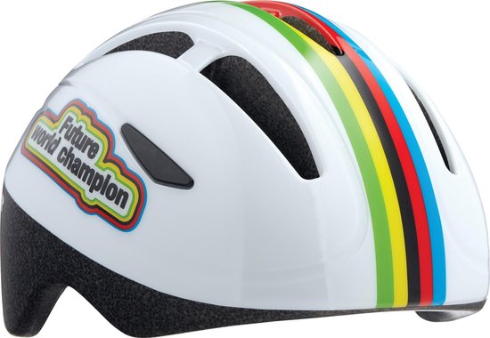 Lazer Lazer Bob+ Fietshelm  Sporthelm - Unisex - wit/blauw/rood/geel van Lazer