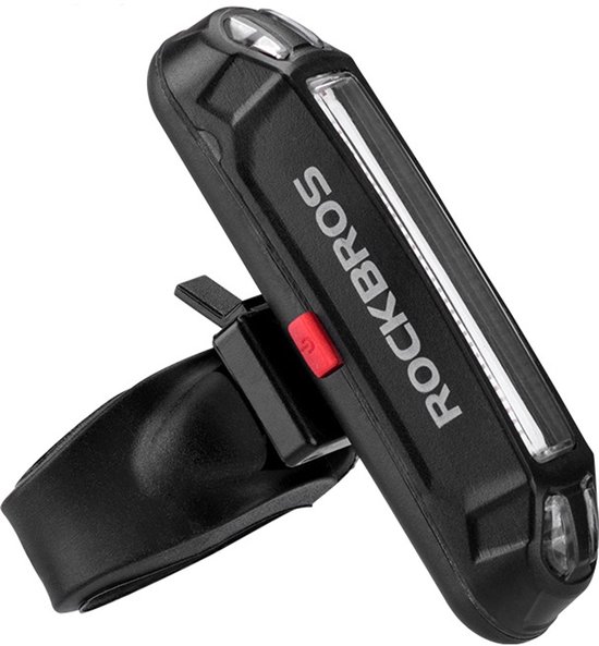 LED Fiets Achterlicht - Oplaadbaar - Zeer Helder 100lumen - IPX5 Waterdicht - Makkelijk Installeren - Rockbros