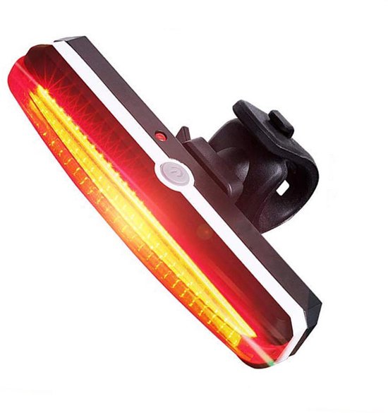 LED Fiets Achterlicht USB Oplaadbare - Marktleider 110 lumen Helderheid - IP65 Waterbestendig - Supersnel Installatie - Horizontaal of Verticaal - voor Zadel, Zadelpen of Helm