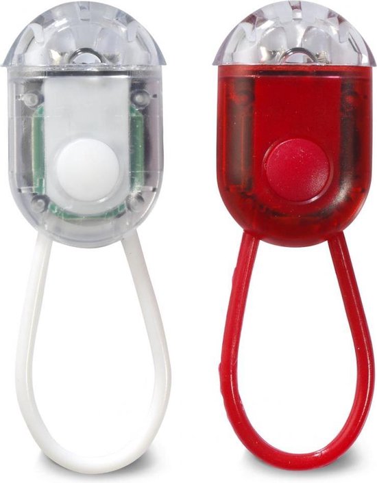 Led Fietslampjes - Fietsverlichting - Set van 2 - Ø 5 cm - Assorti