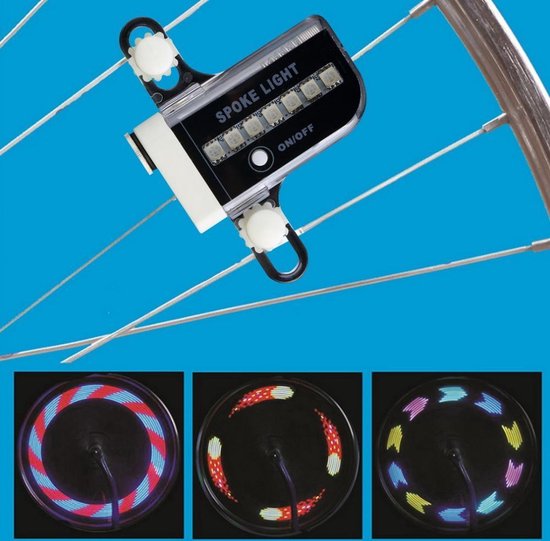 LED Fietswiel Spaak Licht Kinderen - Spaakverlichting / Fietswielverlichting - Kinderfiets van Merkloos