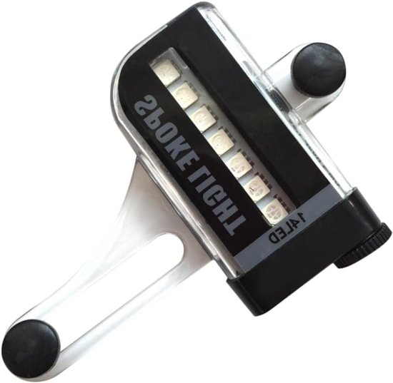 LED Spaakverlichting - Fietsverlichting Wiel - Nachtelijk Fietsen - Automatische Trillingssensor - 11 cm - Zwart
