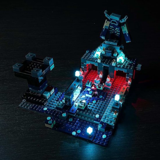 Led-verlichtingsset voor Lego Minecraft Het duistere gevecht (niet Lego), led-verlichtingsset voor Minecraft Lego 21246, creatief speelgoed voor jongens en volwassenen