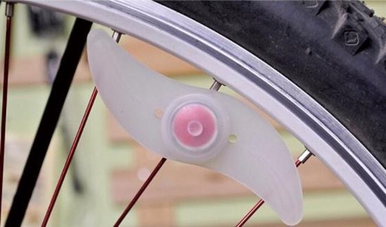 LED Wielverlichting - LED fietsverlichting - Goed zichtbaar op de fiets - veilig fietsen in het donker - Rood - DisQounts