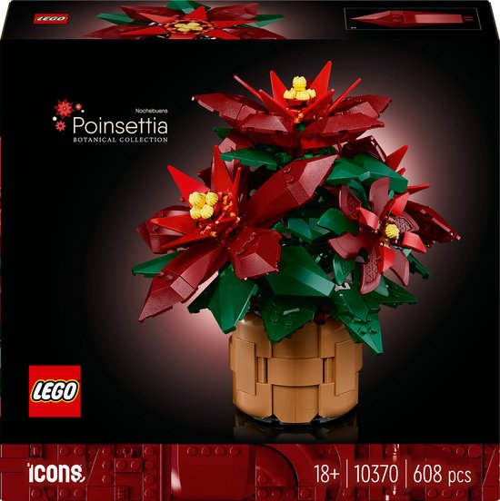 LEGO Icons Kerstster Poinsettia - 10370 van LEGO