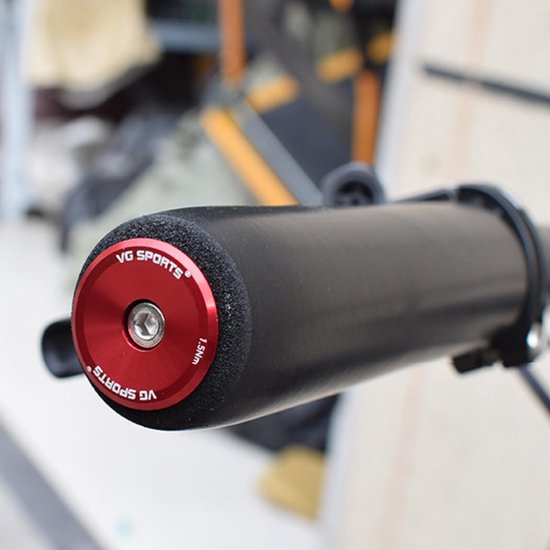 Lenkerendkappen voor fietsen - 23,5 mm - 2 stuks - Rood