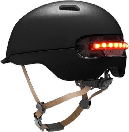 Let op type!! Smart4u elektrische scooter Smart Flash Riding kleine helm  maat: L (zwart) van Smart4u