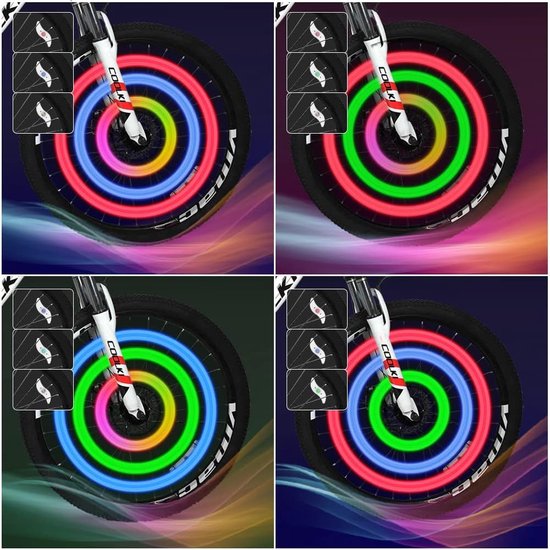 Lexium Spaakverlichting Fiets - Spaakreflectoren - Wielverlichting - Spaakverlichting kinderfiets - 6 stuks van Lexium