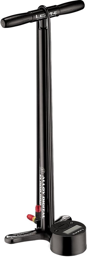 Lezyne alloy digital floor drive 3.5 inch - 220 psi / 15 bar - Vloerpomp - Fietspomp - Aluminium - Zwart