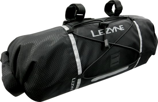 Lezyne Bar Caddy - Stuurtas - Fietstas - Waterafstotend - Reflecterend - Zwart- 7 Liter van Lezyne