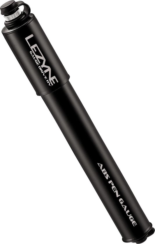 Lezyne CNC Gauge drive HV – Minipomp – Geschikt voor Presta en Schrader – Maat M – Aluminium - Zwart van Lezyne