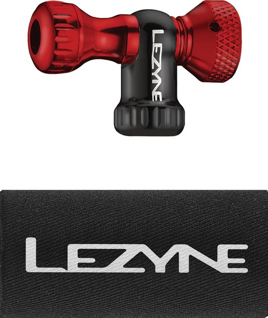 Lezyne Control Drive CNC Co2-pompkop, rood/zwart