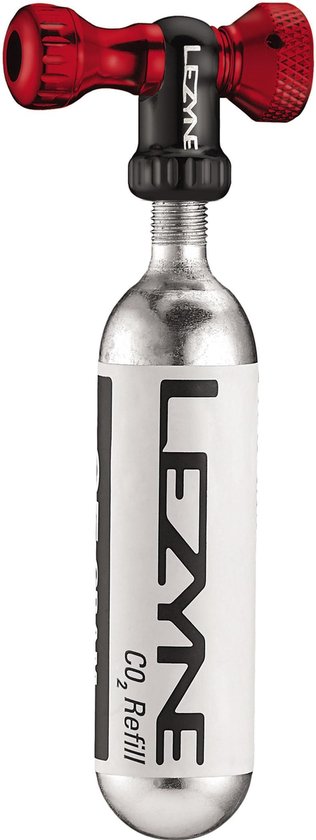 Lezyne Control Drive Co2-pomp 25g, rood/zwart