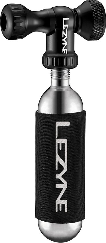 Lezyne Control Drive co2 Pomp – Geschikt voor Presta en Schrader – Ontworpen voor co2 patronen 16G – fietspomp – Handpomp – Zwart van Lezyne