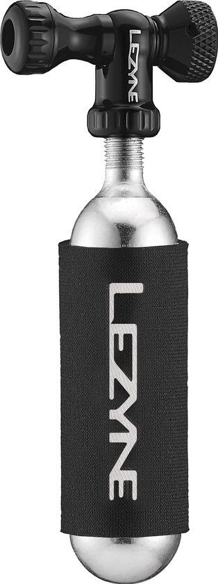 Lezyne Control Drive co2 Pomp – Geschikt voor Presta en Schrader – Ontworpen voor co2 patronen 25G – fietspomp – Handpomp – Zwart van Lezyne