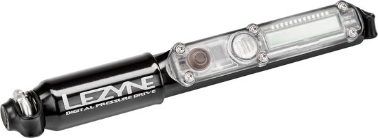 Lezyne Digital Pressure Drive – Minipomp – Handpomp – Inclusief digitale drukmeter – Fietsaccessoires - Zwart van Lezyne