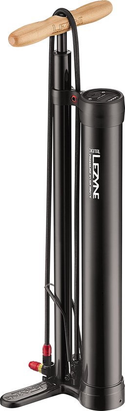 Lezyne Digital Pressure Over Drive - Vloerpomp - Inclusief digitale drukmeter - Fietsaccessoires - Zwart van Lezyne