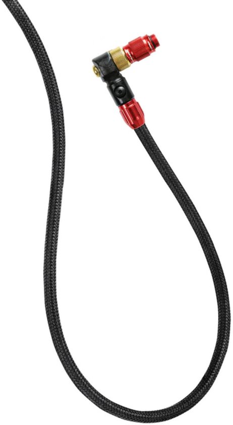 LEZYNE Fietspomp Chuck Pompkop ABS-1 PRO BRAIDED FLOOR PUMP HOSE RED/GLOSS