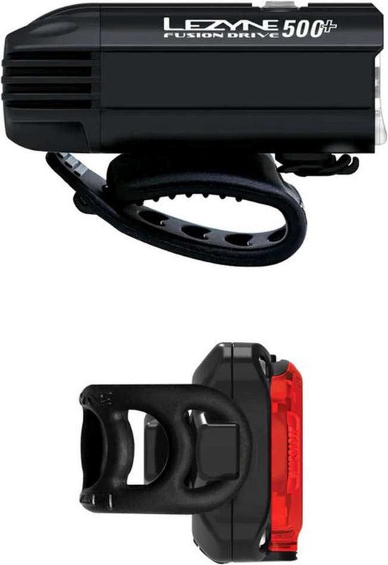 Lezyne Fusion Drive 500+ / Zecto Drive 200+ Lichtset Zilver 500 / 200 Lumens van Merkloos