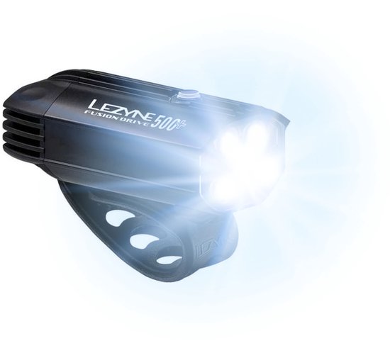 Lezyne Fusion Drive Pro 500+ Satin Voorlamp - Fietsverlichting - Voorlicht fiets - Fietslamp USB-C oplaadbaar - Waterdicht - 500 lumen - 6 standen - Zwart