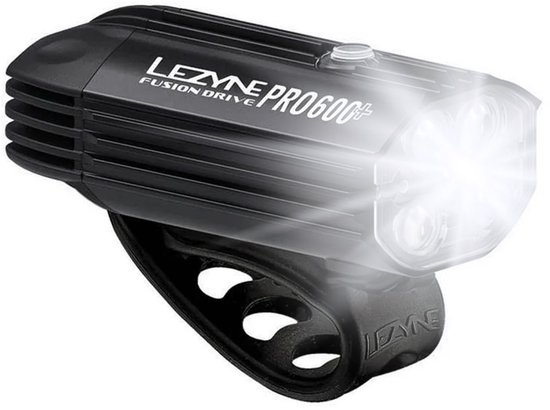 Lezyne Fusion Drive Pro 600+ Satin Voorlamp - Fietsverlichting - Voorlicht fiets - Waterdicht - 600 lumen - 6 uitvoermodi's - Zwart