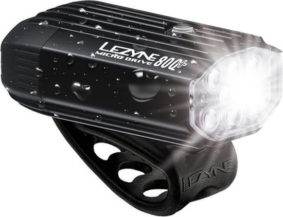 Lezyne Fusion Drive Pro 800+ Satin Voorlamp - Fietslamp - Fietsverlichting - Voorlicht fiets - Waterdicht - 800 lumen - Zwart