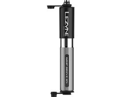 Lezyne Grip Drive HV - Hoog volume fietshandpomp - ABS Flex Hose - Presta- en schrader ventielen - tot 6.2 bar - Aluminium - Maat S - Zwart van Lezyne