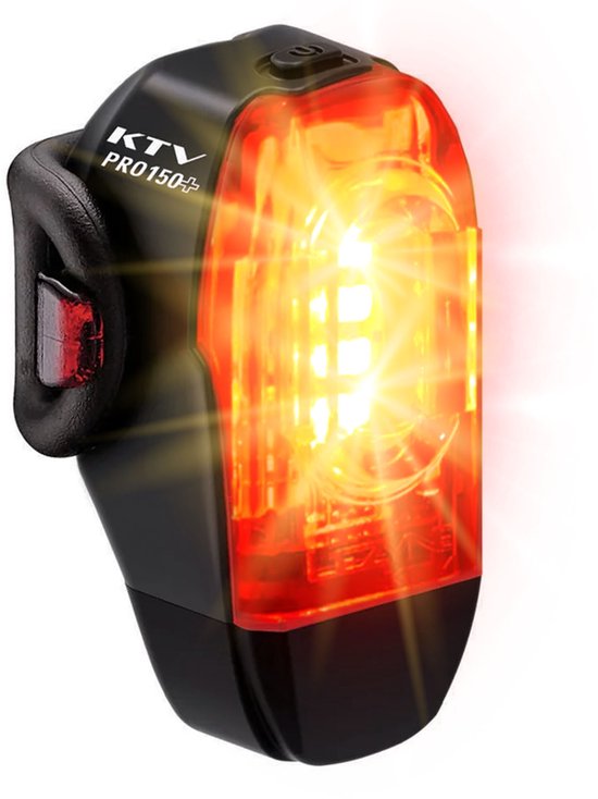 Lezyne Ktv Drive Pro+ Achterlicht - Fietsverlichting - Achterlamp fiets - USB Oplaadbaar Fietslicht - Waterdicht achterlicht - 20 branduren - Rood