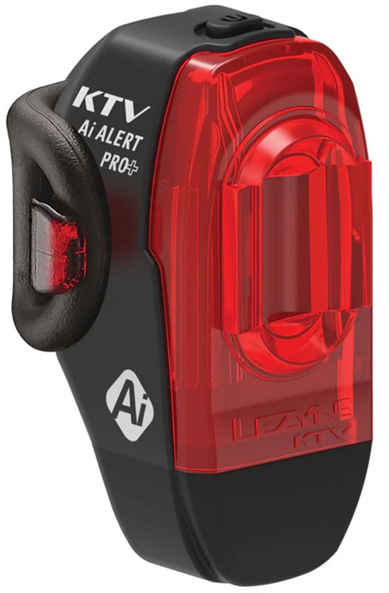 Lezyne KTV Pro+ AI Achterlicht - Oplaadbare Fietslamp - 6 standen - 150 lumen - AI Waarschuwing Remlichtfunctie - Fietsverlichting - Zwart