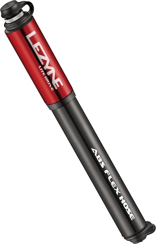 Lezyne Lite Drive Mini Pomp, glossy red