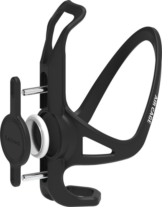 Lezyne Matrix Air Cage - Bidonhouder voor fiets - Geschikt voor Apple AirTag - Anti-diefstal - Waterproof IP76 - Composiet Matrix - 147 x 83 x 90 mm - Zwart van Lezyne