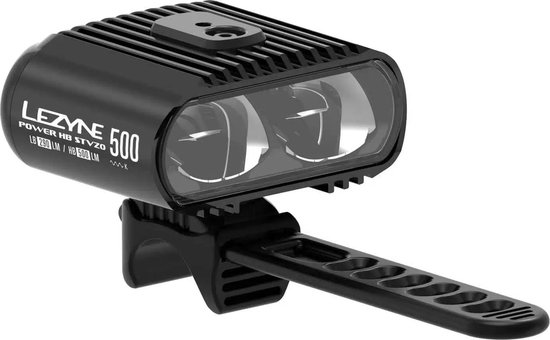 Lezyne Mega HB StVZO Koplamp - 500 Lumen - USB Oplaadbare Fietsverlichting - LED fietslamp Voorlicht - Voorlamp Fiets - Zwart