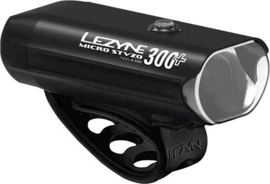 Lezyne Micro StVZO 300+ - Koplamp fiets - USB-C Oplaadbare Fietsverlichting - Voorlamp Fiets - Veiligheidslampje voorlicht - Waterdicht fietslicht - Zwart