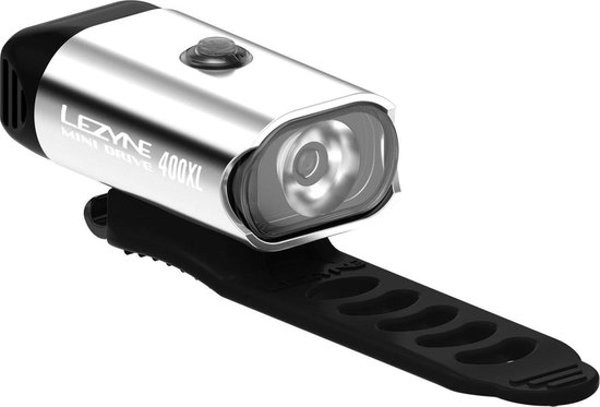 Lezyne MINI DRIVE 400XL Voorlicht LED 400 Lumen - Zilver