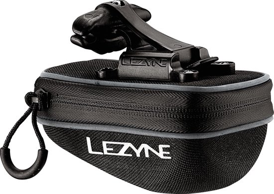 Lezyne Pod Caddy QR - Compacte zadeltas - Quick Release - 0.48 Liter - 145x90x65 mm - Nylon/EVA foam - Maat M - Zwart van Lezyne