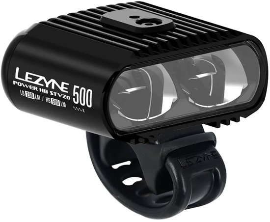 Lezyne Power HB Drive StVZO Front - LED fietslamp Voorlicht - Micro-USB Oplaadbare Fietsverlichting - Voorlamp Fiets - 500 Lumen - Aluminium - Zwart
