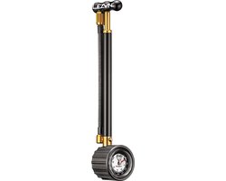 Lezyne Shock Drive Y11 - Hogedruk Shock pomp - Fietspomp - Analoge drukmeter - Tot 27.5 bar - Schrader ventielen - Aluminium - Zwart