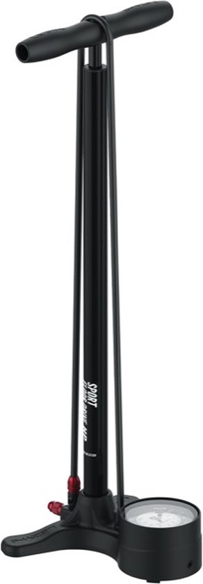 Lezyne Sport Floor Drive 3.5 Luchtpomp - Hoge druk fietspomp - Fietspomp met analoge drukmeter - Presta en Schrader ventielen - Aluminium - Zwart