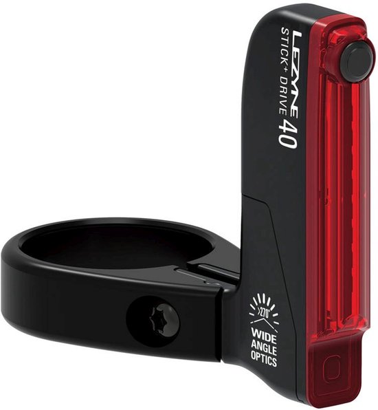 LEZYNE STICK+ SC ACHTERLICHT ZWART