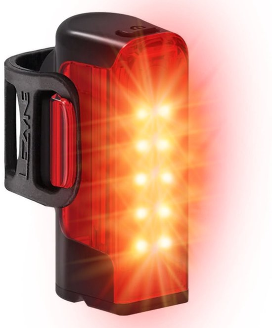 Lezyne Strip Drive Pro 400+ Rear - Fietsverlichting Achter - Fietslamp USB-C oplaadbaar - Veiligheidslampje Achterlamp - Achterlicht Fiets met 80 branduren - Zwart