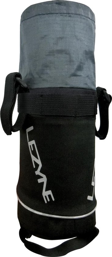 Lezyne Stuff Caddy Bar Bag Strap - Reflecterend - Waterdicht - 1.3 Liter - 80x60x115 mm - Zwart van Lezyne