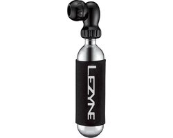 Lezyne Twin Speed Drive Co2 16g - Compacte Co2 inflator - Neopreen hoes - Presta en Schrader ventielen - Aluminium - Zwart van Lezyne