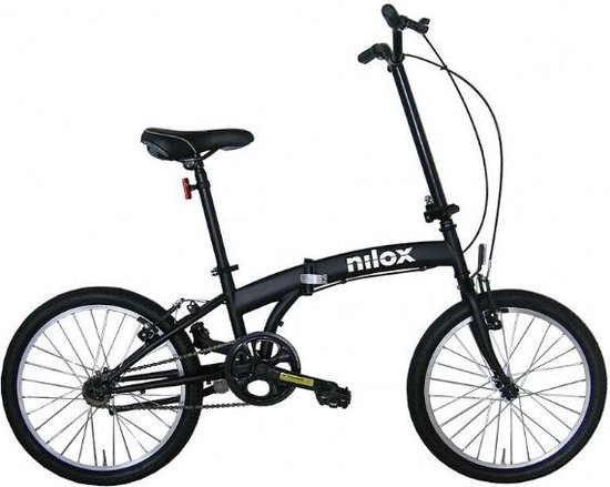 Licht en opvouwbaar Stadsfiets Nilox Zwart 20"