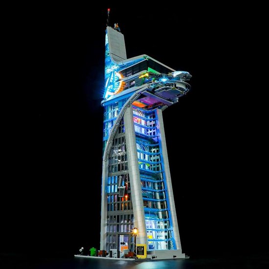 Licht voor lego Avengers Tower - compatibel met Lego Marvel bouwstenen model - zonder set