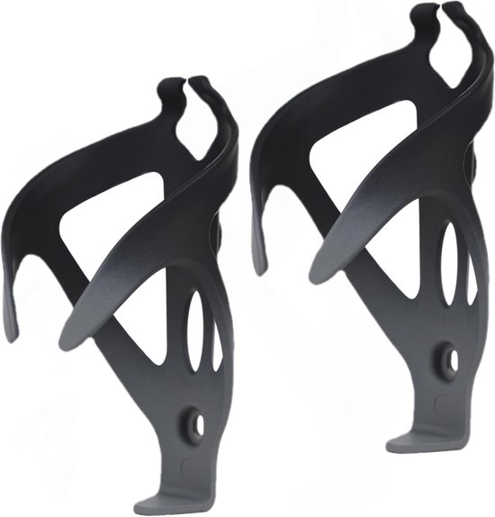 Lichte Fiets Waterfleshouder – Universele Fleshouder voor Fietsen, Geschikt voor Mountainbike, Racefiets en Kinderfietsen (Zwart + Grijs, 2-pack)