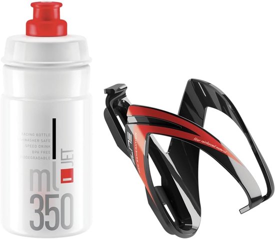 Lichtgewicht Bidon Set met Flessenhouder voor Fietsen - 350ml