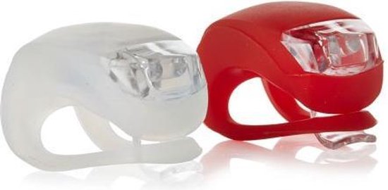 Lifetime - Fietsverlichtingsset - LED - Wit&Rood