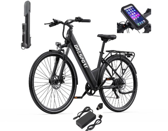 Lila Home Onesport OT12 City Elektrische Fiets – Krachtige en stijlvolle e-bike met 65 km bereik voor dagelijks gebruik van Merkloos